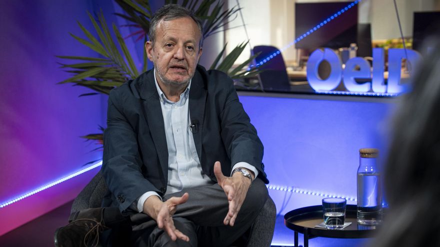 Alberto Reyero durante la entrevista con elDiario.es