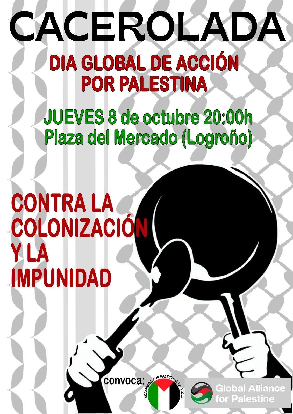Cacerolada en Logroño
