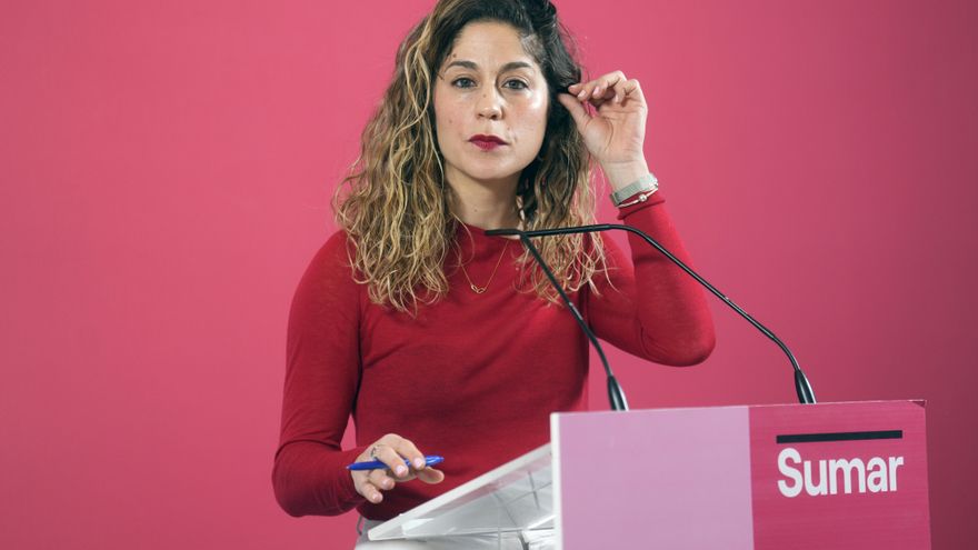 Imagen de archivo de la secretaria de Organización de Movimiento Sumar, Lara Hernández. EFE/ Borja Sánchez-Trillo