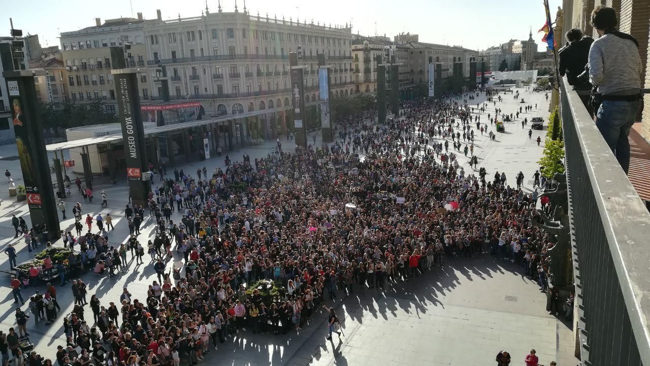 Manifestación por la sentencia de la Manada en Zaragoza