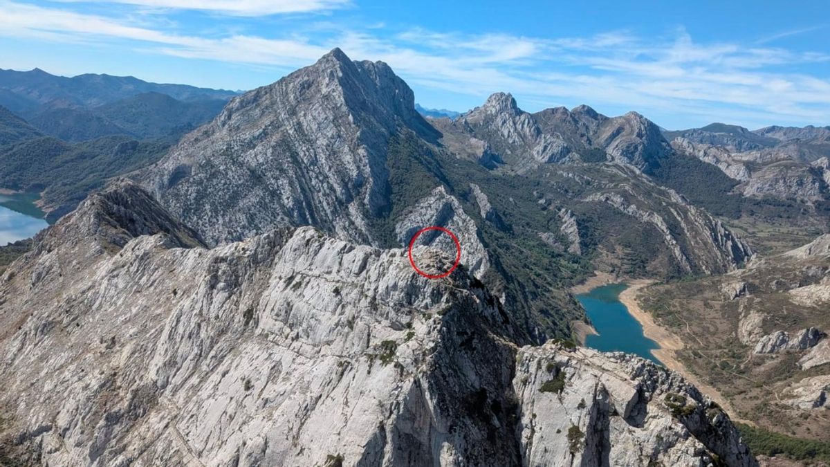 Un helicóptero tiene que llevarse volando a un montañero que se desmayó en la cima del pico Gilbo, el 'mirador' de Riaño