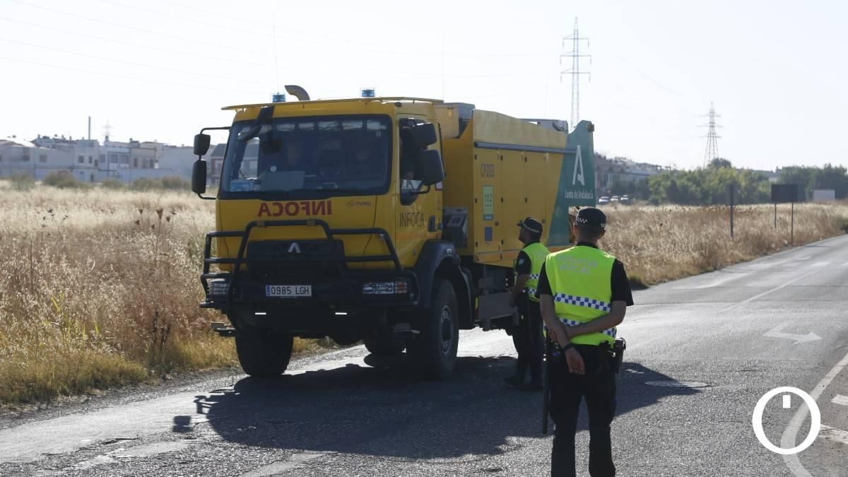 El Puesto de Mando Avanzado contra el incendio de Córdoba, en imágenes