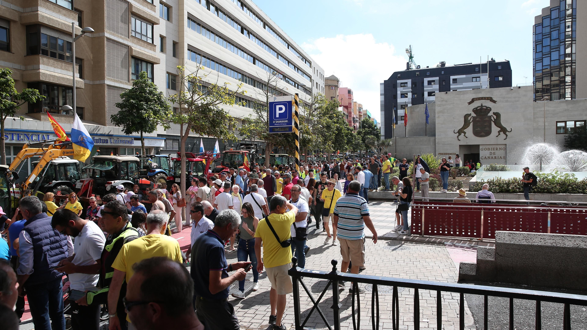 Así se vivió la protesta de agricultores y ganaderos en Gran Canaria