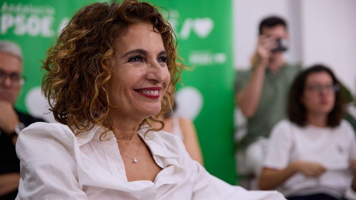 La secretaria general del PSOE-A y portavoz del grupo parlamentario socialista, María Jesús Montero, este sábado.