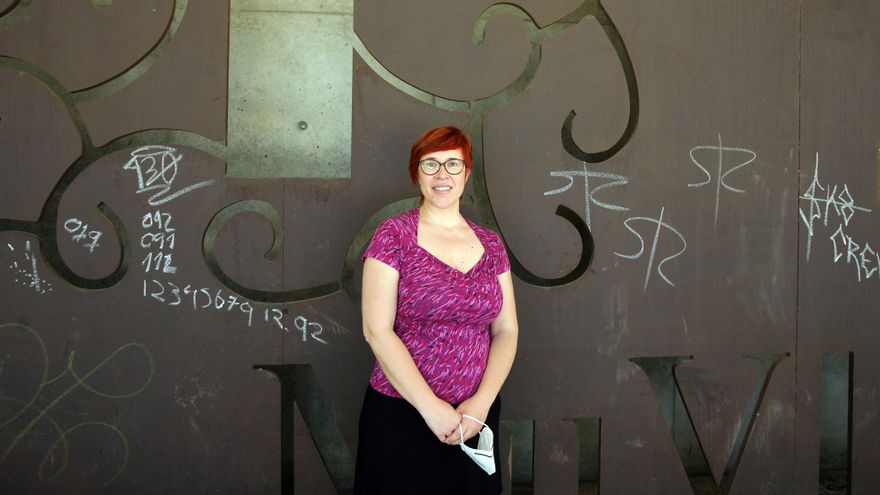 Àgueda Micó, politóloga, es candidata a dirigir el Bloc. / Jesús Císcar