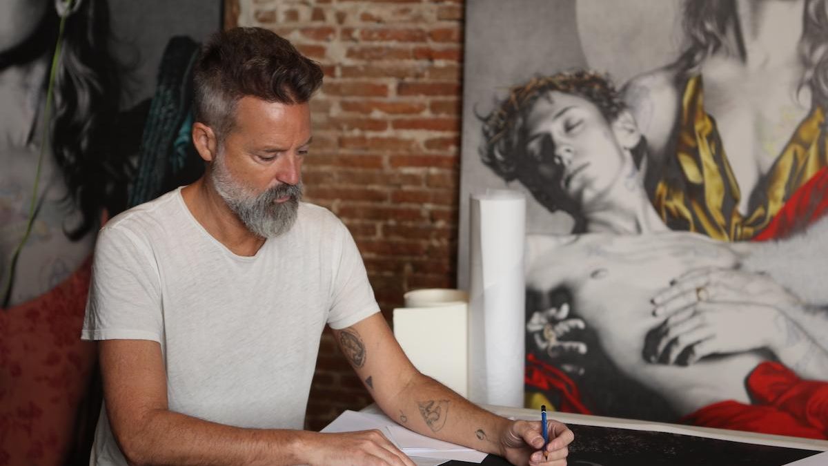 Gabriel Moreno, en su estudio.