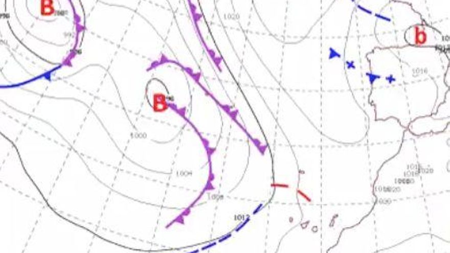 Borrascas activas en el Atlántico este domingo, 3 de enero