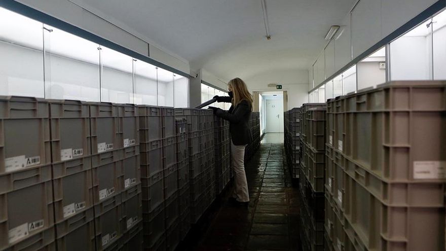 El traslado de las obras del Museo Arqueológico de Sevilla