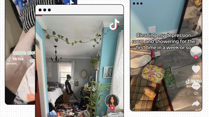La tendencia de grabarse ordenando 'habitaciones de depresión': "Lo que ayuda es hacer un vídeo para TikTok"