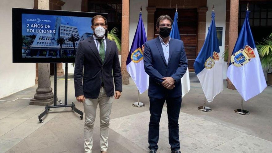El Cabildo hace balance de “dos años de soluciones para La Palma”