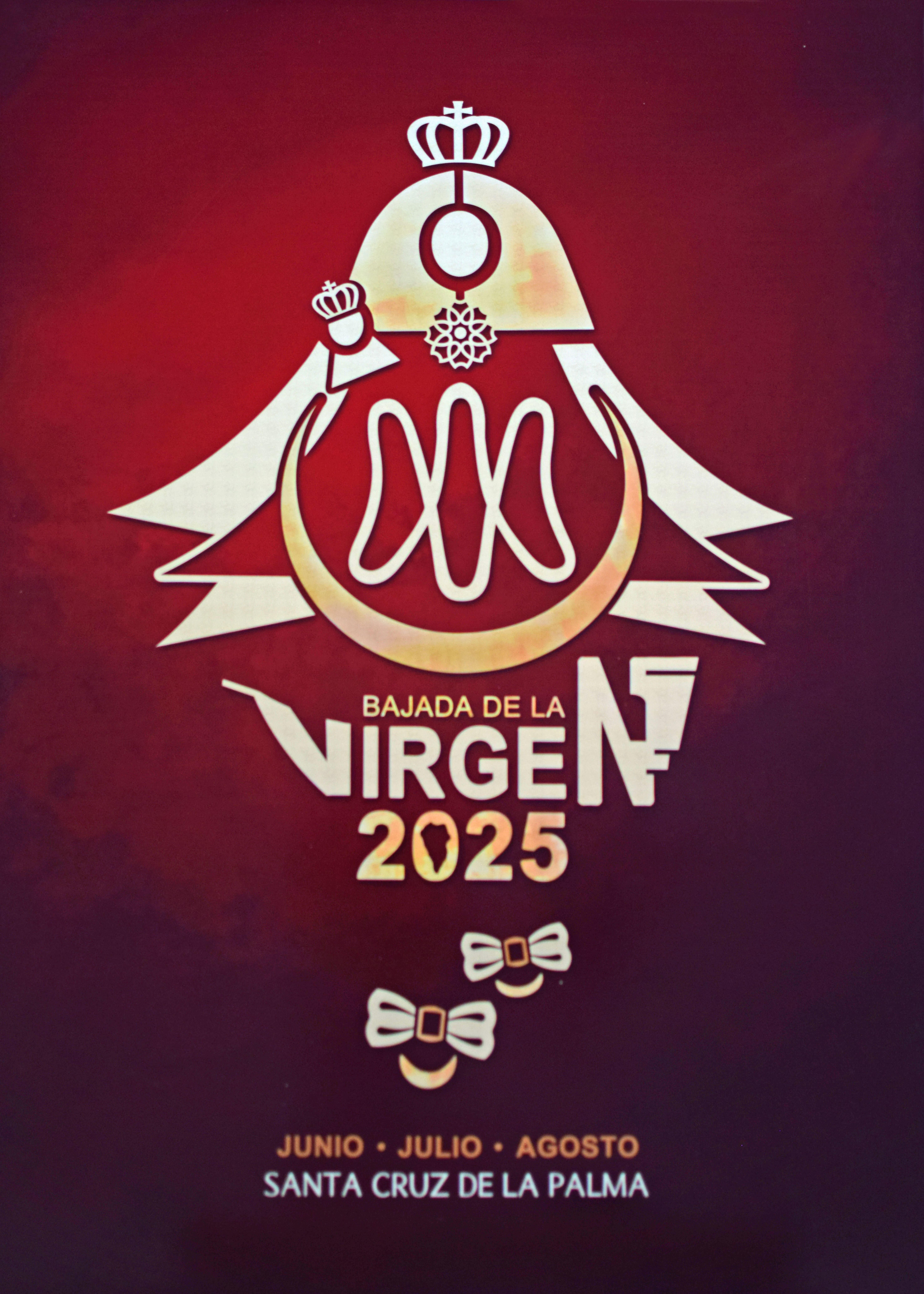 Cartel  de las Fiestas Lustrales de la Bajada de la Virgen de las Nieves 2025.