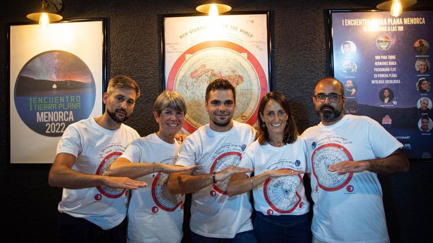 Asistentes al congreso de terraplanistas en Menorca.