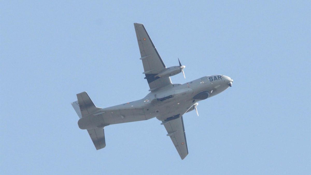 Un avión de SAR, del ejército del aire, en una imagen de archivo.