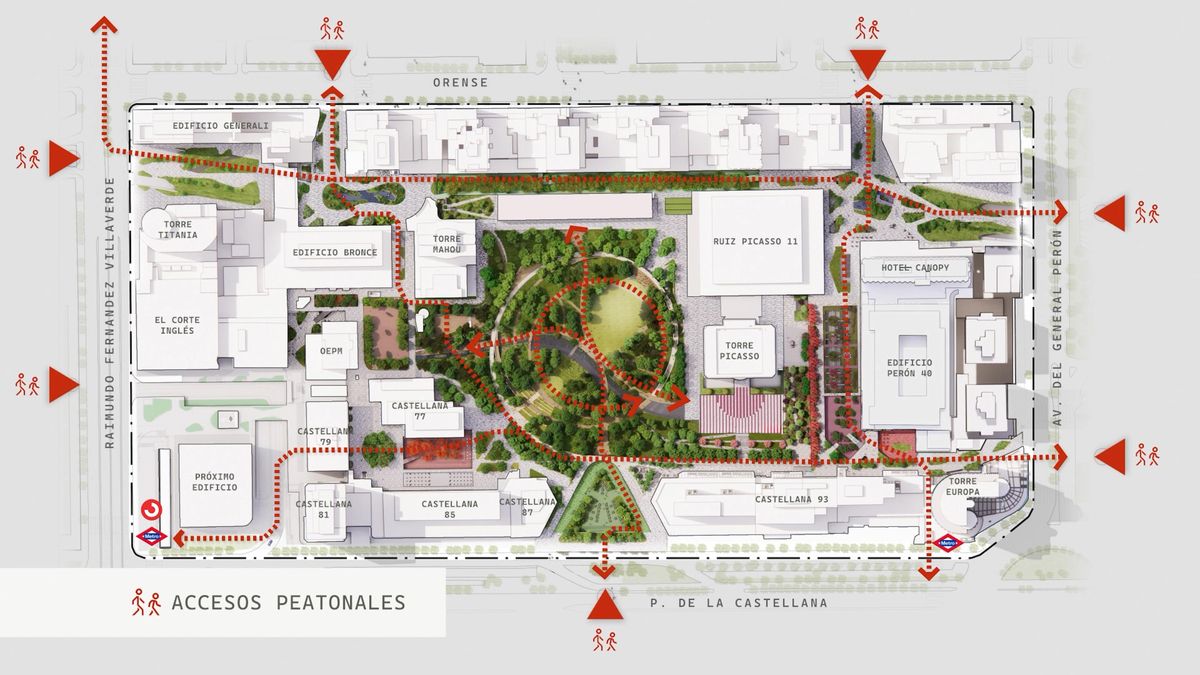 Plano del Nuevo AZCA