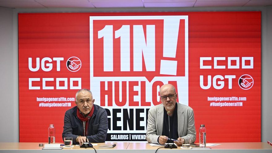 La amenaza de la derecha sobre pensiones y bajas médicas se cuela en los motivos de la huelga general del 11N