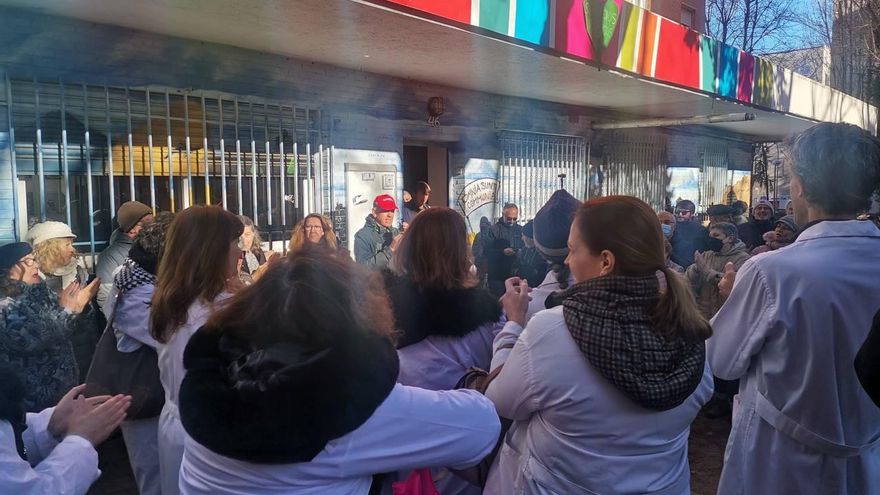 Protestas de médicos en Madrid.
