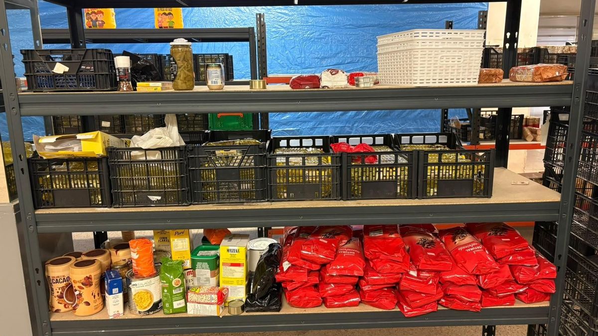 Almacenaje de productos de alimentación.