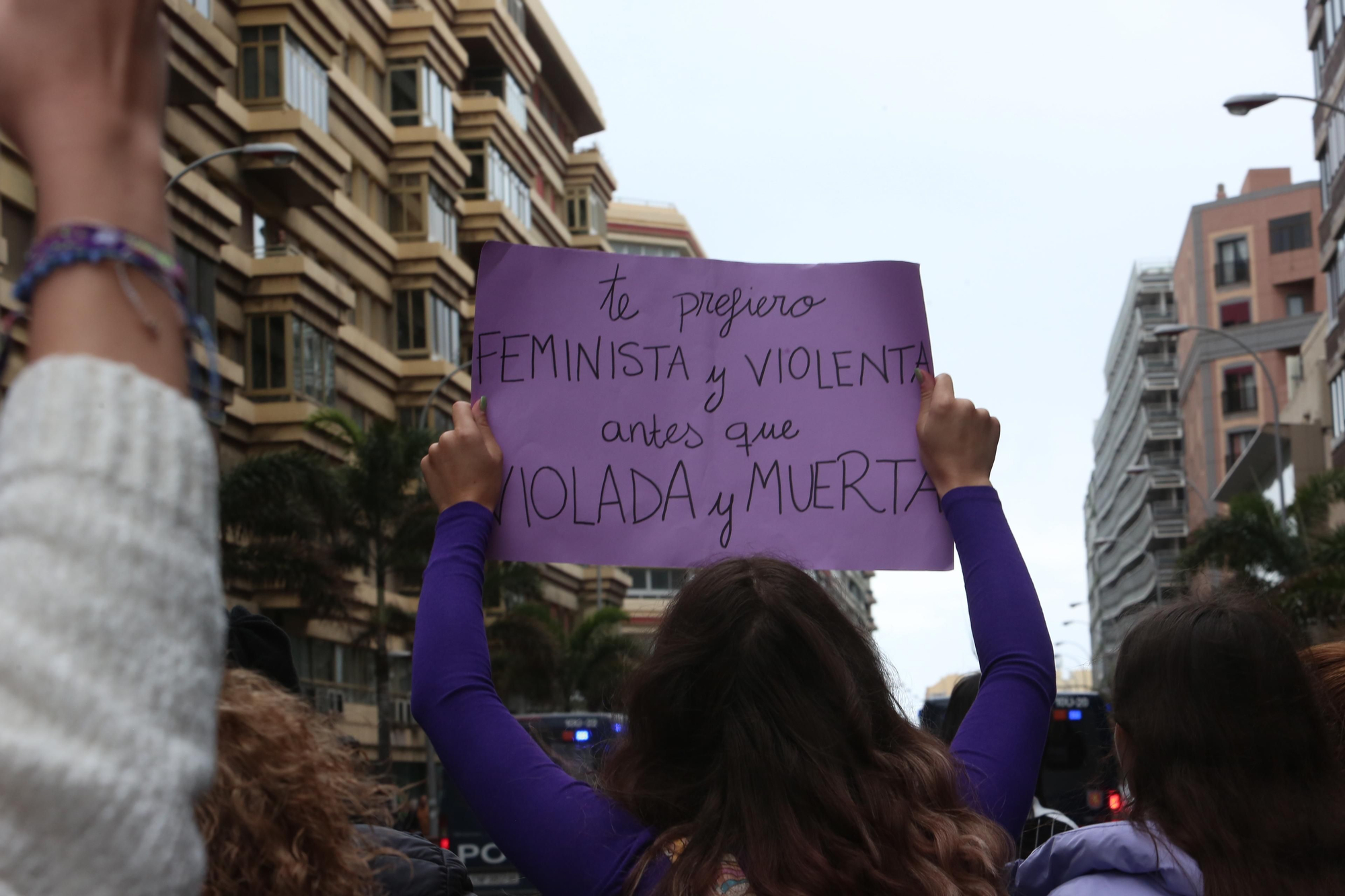 Así se vivió la manifestación por el 8M en Gran Canaria