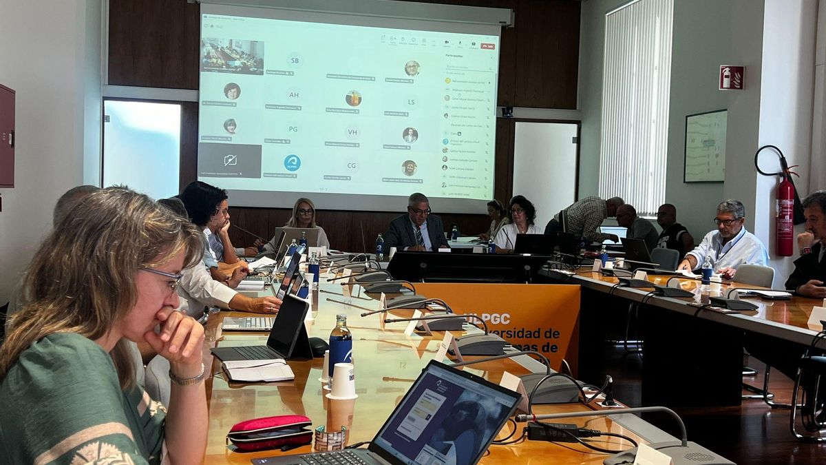 Consejo de Gobierno de la ULPGC celebrado este viernes.