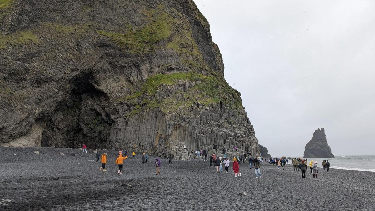 Así lucían las playas de Islandia antes de la tormenta hace unas semanas