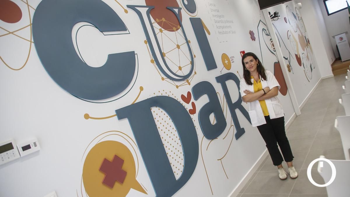 María, enfermera de la Base Logística