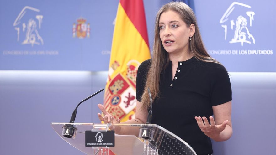 La portavoz del PP en el Congreso, Ester Muñoz, durante una rueda de prensa en el Congreso de los Diputados, a 23 de junio de 2026, en Madrid (España). Eduardo Parra / Europa Press