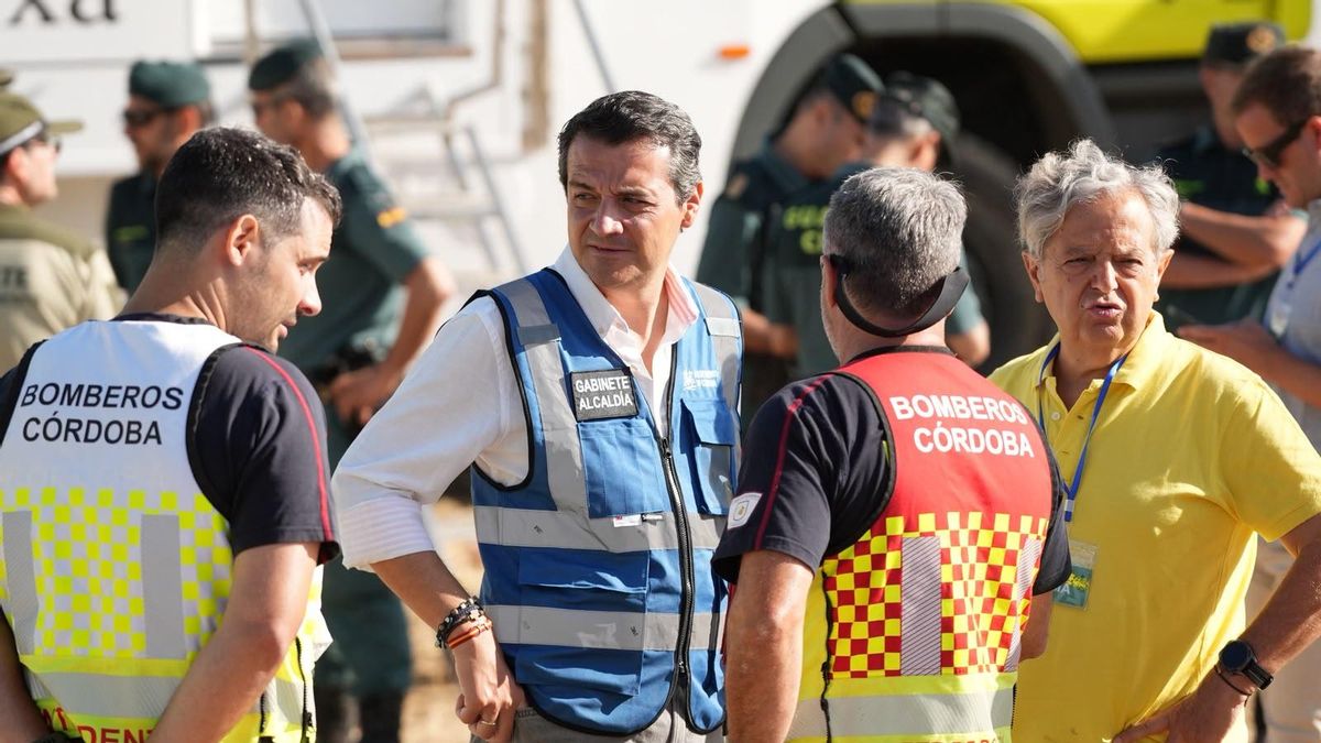 Antonio Sanz comparece ante los medios en Cerro Muriano
