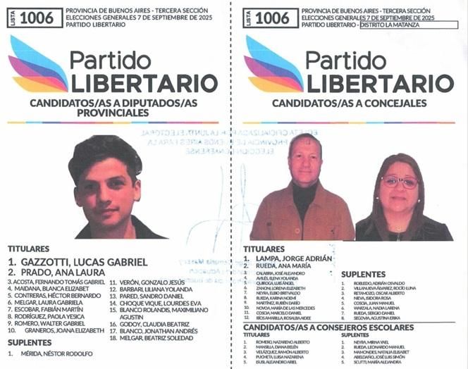 PARTIDO LIBERTARIO - LA MATANZA