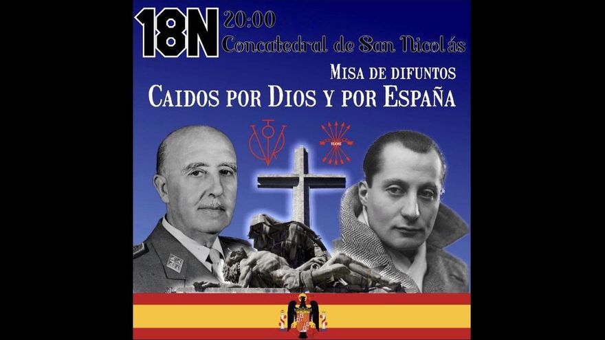 Cancelada una misa en honor a Franco y Primo de Rivera que se había programado en la Concatedral de Alicante