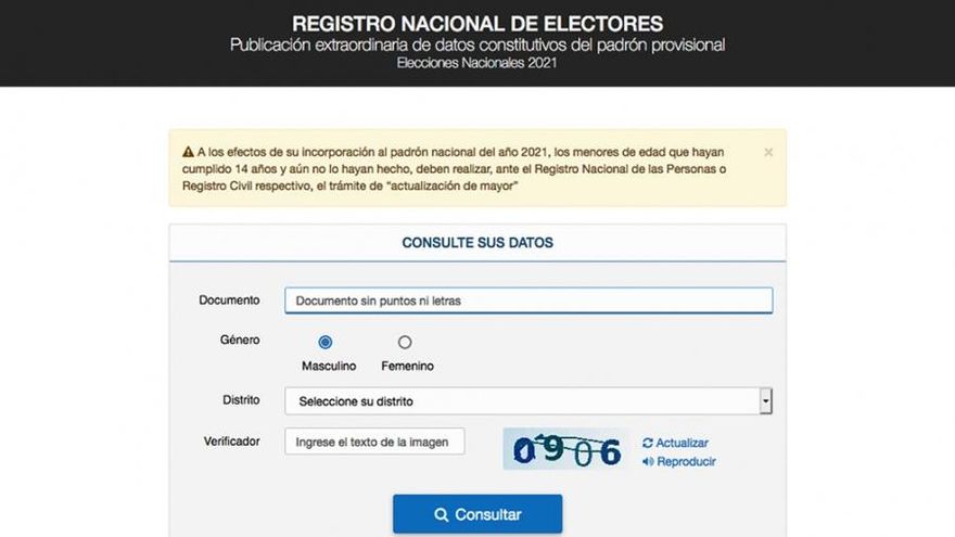 Dónde voto CABA y PBA: padrón electoral actualizado