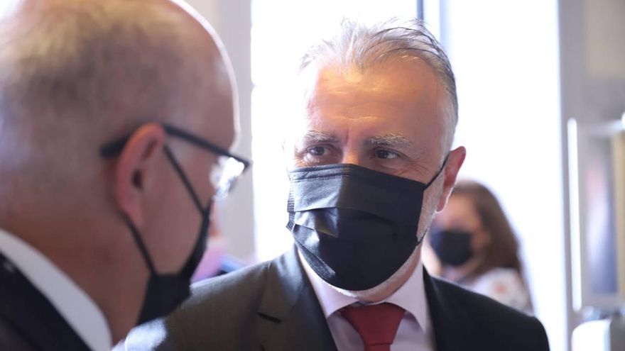 El presidente de Canarias en el acto por el Día de Canarias.