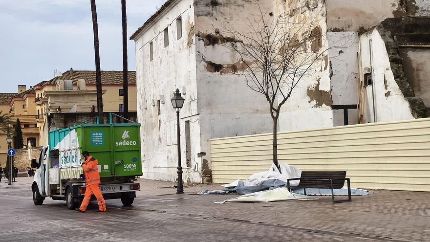 Daños en el mural de los refugiados ucranianos