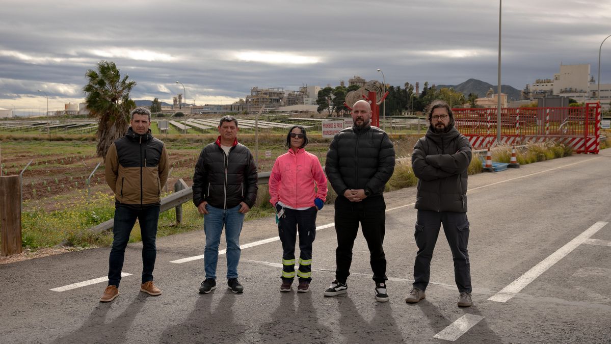 De izquierda a derecha, Rafael Pedreño, Jose Lozano, Teresa Alcantud, Pascual Sánchez y Daniel Andreu