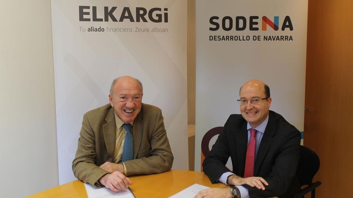 Sodena y la sociedad avalista Elkargi firman un convenio para facilitar la financiación de las pymes navarras