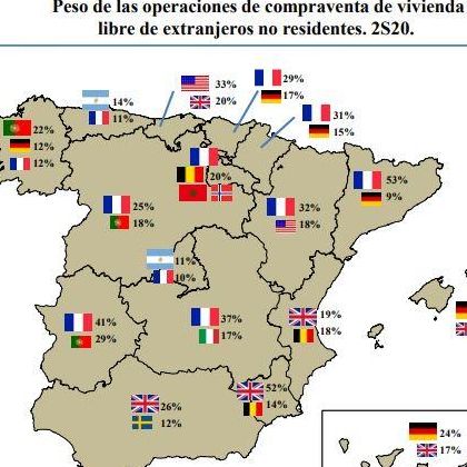 Franceses y portugueses, principales no residentes compradores en Extremadura; entre los que ya vivían en España, y al igual que en otras regiones, son marroquíes y rumanos