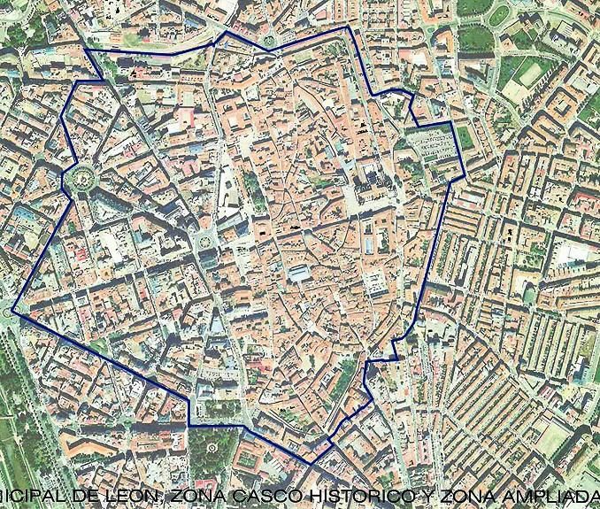 La llamada 'Zona ampliada' abarca todo el centro de León y hay obligaciones para específicas para las terrazas.