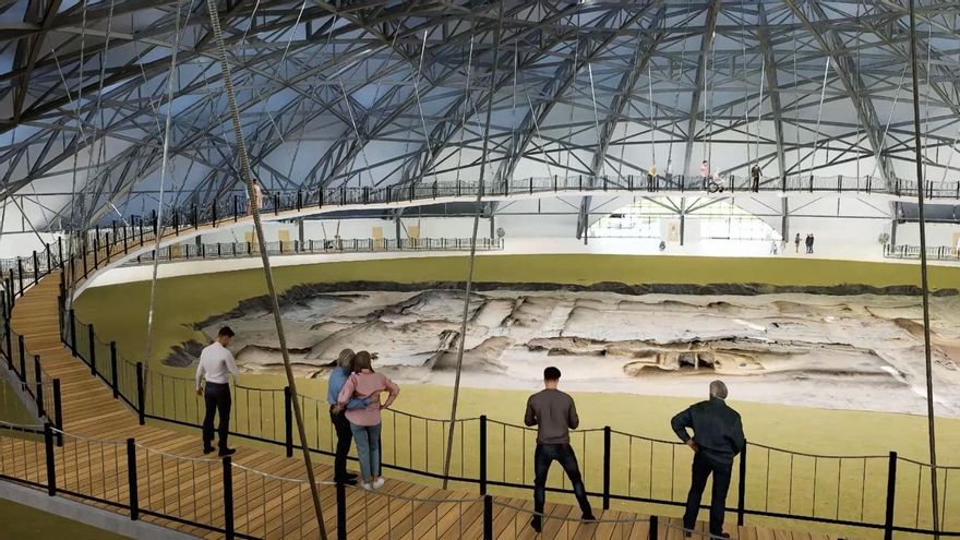 Una de las cúpulas más grandes de Europa protegerá el yacimiento tartésico del Turuñuelo y permitirá visitarlo