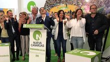 Noche electoral en la sede de Nueva Canarias.