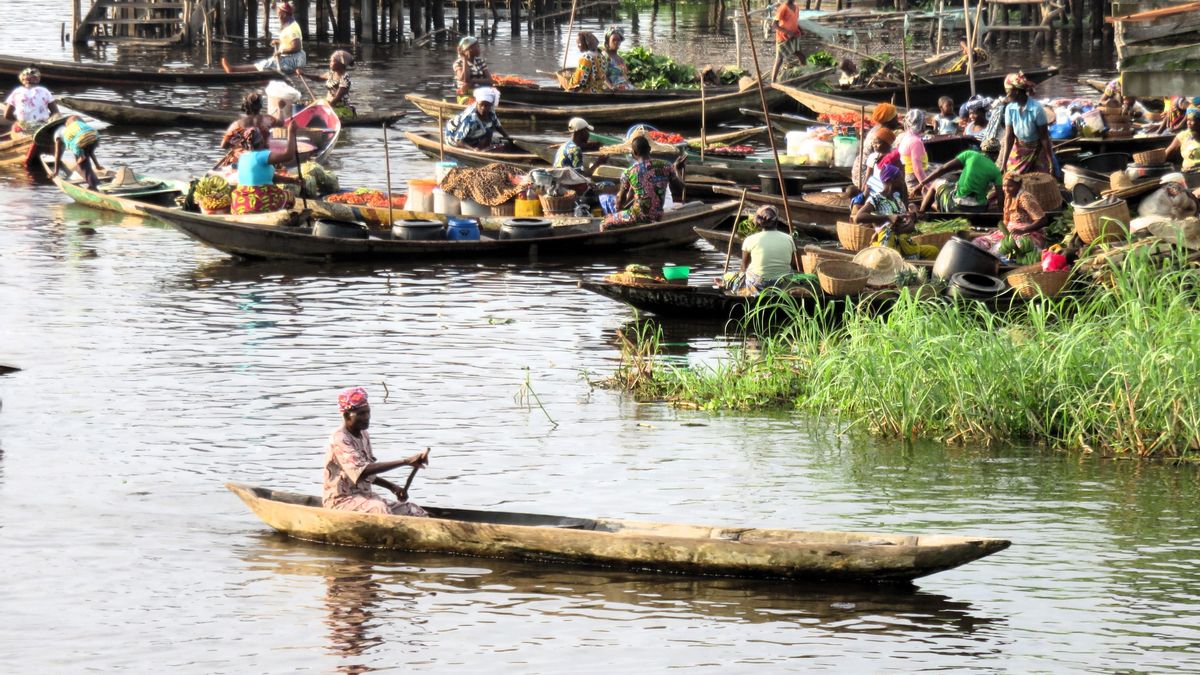 Ganvie, la Venecia africana en el Lago Nokué.