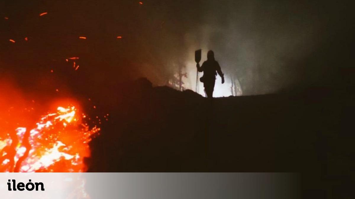 León sufre dos incendios en el Camino de Santiago, prendidos ...