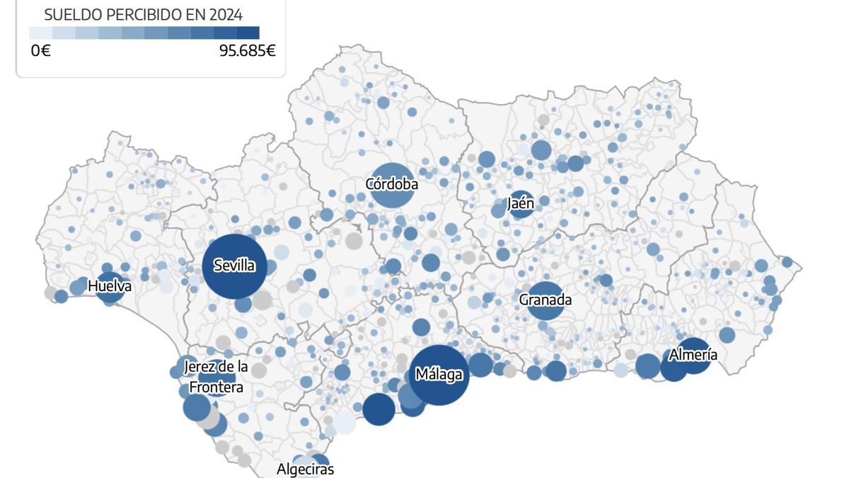 ¿Cuánto cobran los alcaldes en Andalucía? El mapa de los sueldos en todos los ayuntamientos andaluces