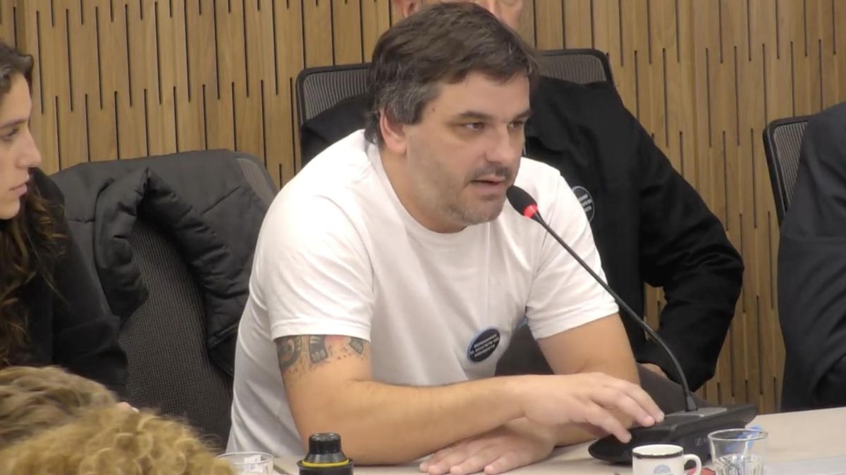 Agustín Lecchi, secretario general del Sindicato de Prensa de Buenos Aires (SiPreBA)