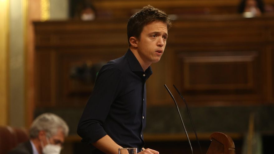 El líder de Más País, Íñigo Errejón, interviene en el Congreso de los Diputados. Madrid (España), a 21 de octubre de 2020.