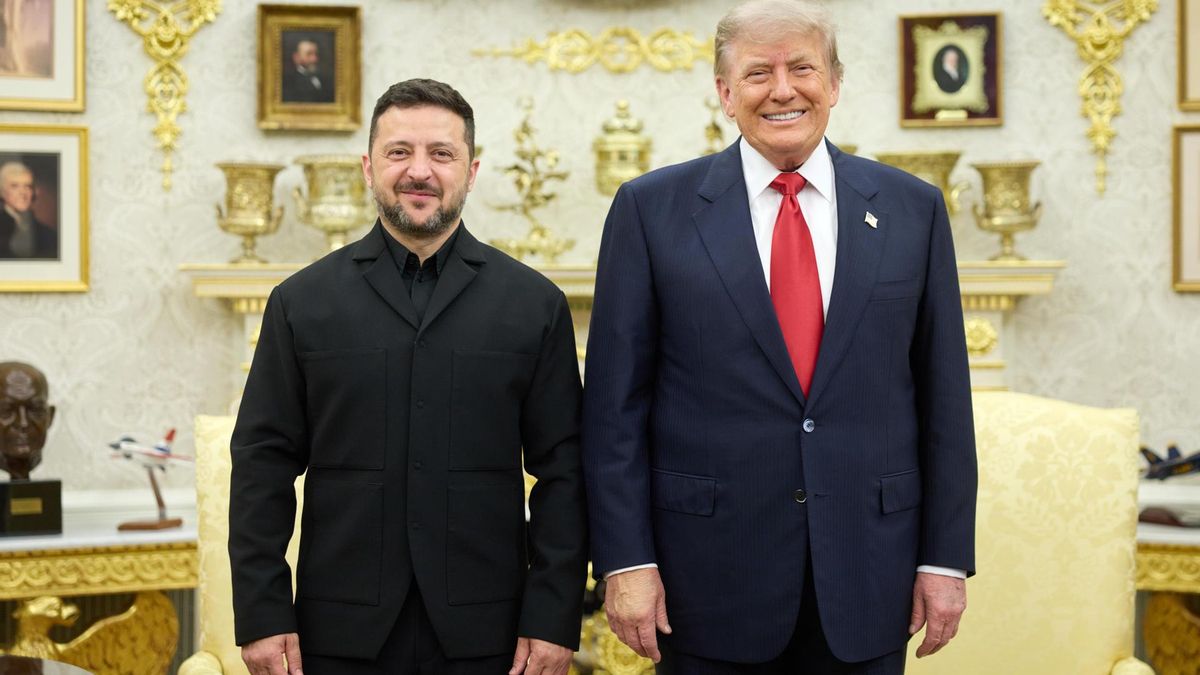 Trump recibió al presidente de Ucrania, Volodímir Zelenski, en la Casa Blanca