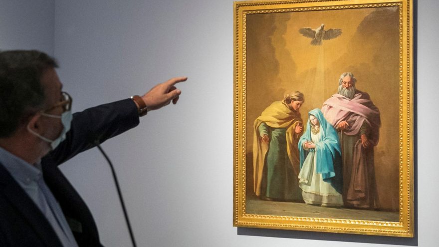 "La Virgen con San Joaquín y Santa Ana", un nuevo Goya en el Museo de Zaragoza