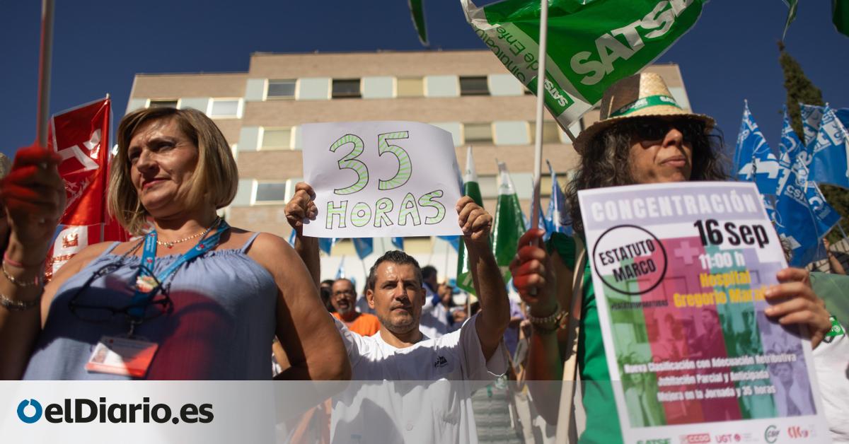 Los sindicatos escalan la oposición al Estatuto Marco que negocian con Sanidad con protestas en los hospitales