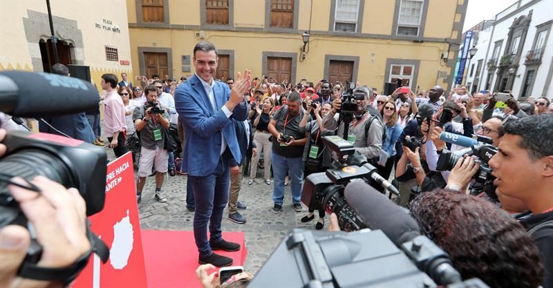 Pedro Sánchez, en Gran Canaria