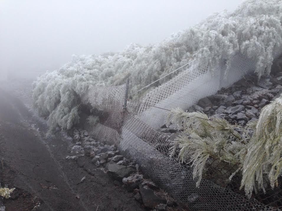 Centelladas en La Palma. Foto: ÁNGEL PALOMARES.