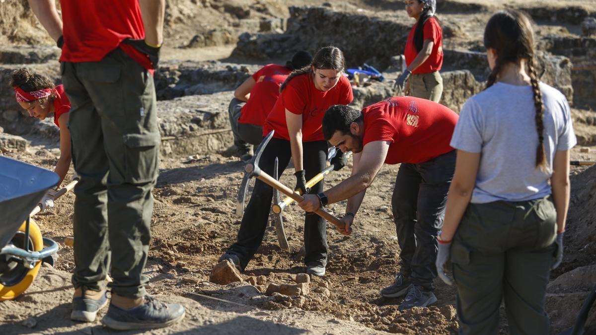 Trabajos en el yacimiento de Cercadillas