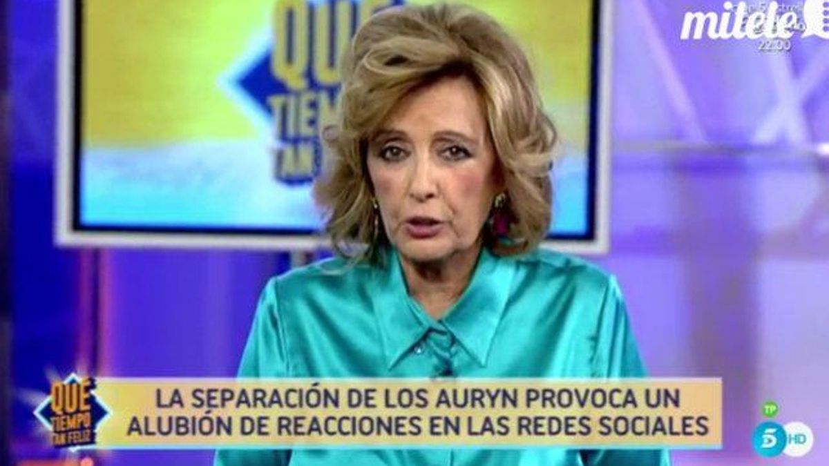Un alubión con 'b' se cuela en el programa de María Teresa Campos